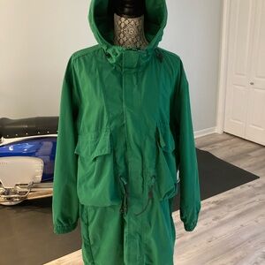 Zara Kelly Green Parker Stylish Coat Size Large